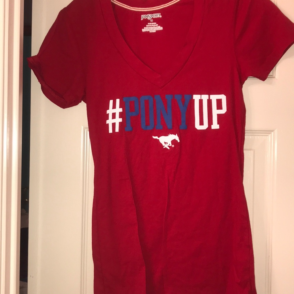 Pony Up SMU V neck